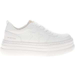 size 9 (FITS LIKE 8 or 8 1/2) New White Platform vintage Havana sneakers
